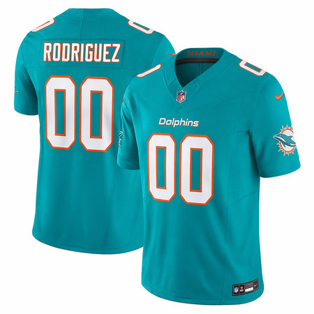 Men's Miami Dolphins Jacob Rodriguez Aqua 2026 NFL Draft Vapor F.U.S.E. Limited Jersey