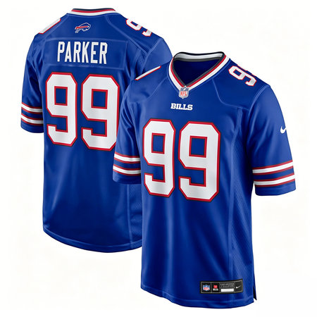 Men's Buffalo Bills T.J. Parker Royal 2026 NFL Draft Game Jersey