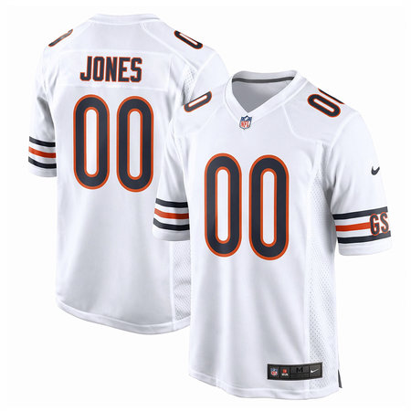 Men's Chicago Bears Logan Jones White 2026 NFL Draft Game Jersey