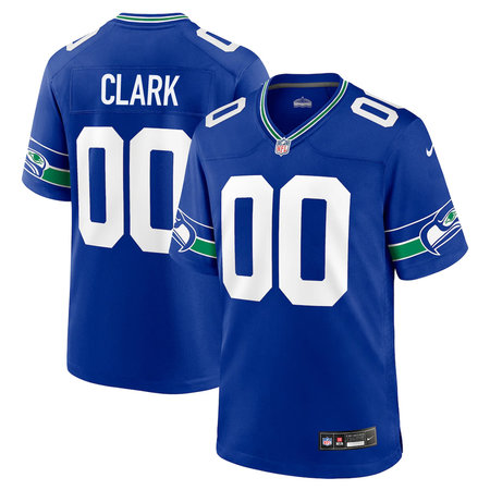 Men's Seattle Seahawks Bud Clark Royal 2026 NFL Draft Game Jersey