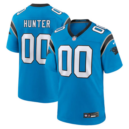 Men's Carolina Panthers Lee Hunter Blue 2026 NFL Draft Game Jersey