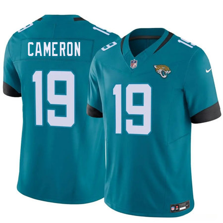 Men's Jacksonville Jaguars #19 Josh Cameron Teal 2026 NFL Draft Vapor F.U.S.E. Limited Jersey