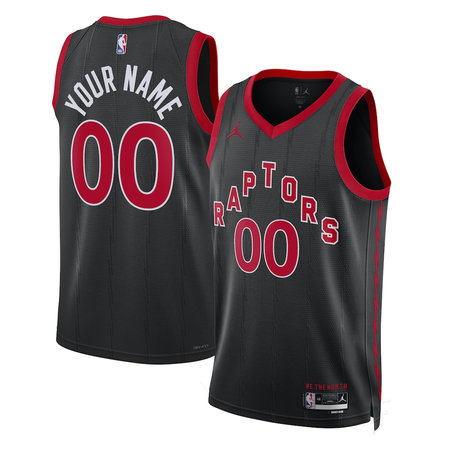 Men's Toronto Raptors Nike Black 2022/23 Swingman Statement Edition Custom Jersey