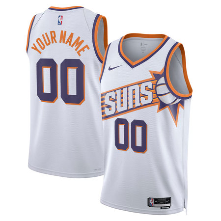 Men's Phoenix Suns Nike White Swingman Association Edition Custom Jersey