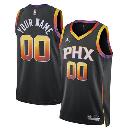 Men's Phoenix Suns Nike Black 2022/23 Swingman Statement Edition Custom Jersey