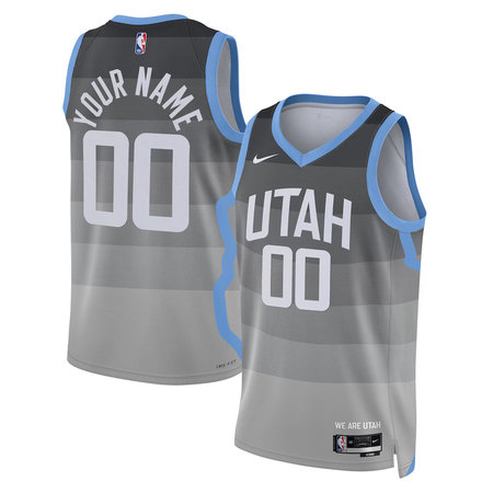 Women's Utah Jazz Nike Gray 2025/26 City Edition Swingman Custom Jersey