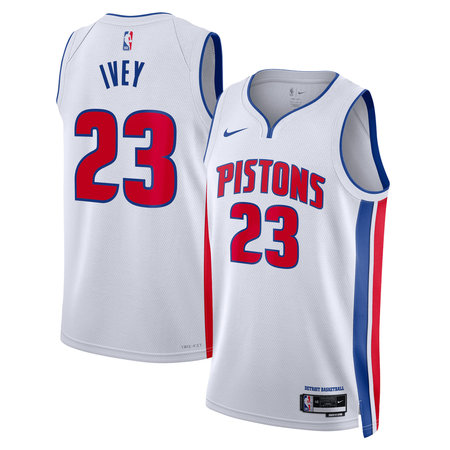 Women's Detroit Pistons #23 Jaden Ivey White Swingman Association Edition Jersey