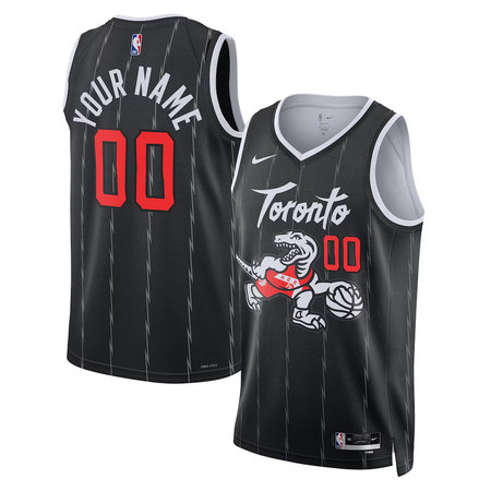 Women's Toronto Raptors Nike Black 2025/26 Swingman City Edition Custom Jersey