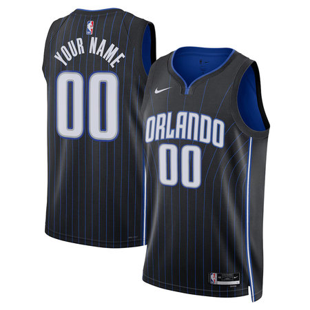 Men's Orlando Magic Nike Black Swingman Icon Edition Custom Jersey