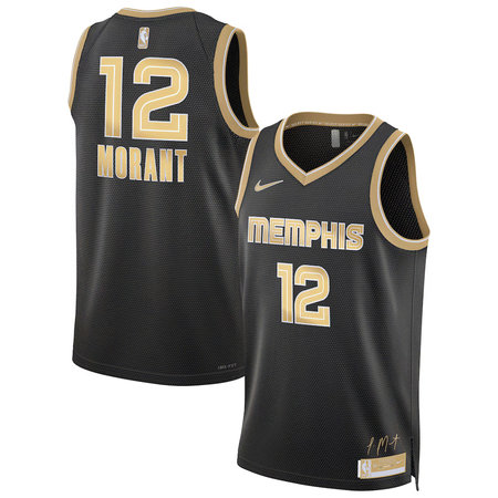 Women's Memphis Grizzlies #12 Ja Morant Nike Black Select Series Swingman Jersey