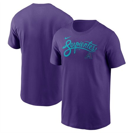 Men's Arizona Diamondbacks Purple 2025 City Connect Wordmark T-Shirt