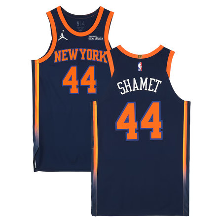 Women's New York Knicks #44 Landry Shamet Navy Stitched Basketball Jersey
