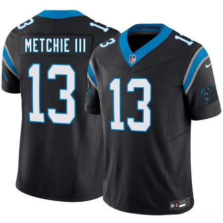 Men's Carolina Panthers #13 John Metchie III Black 2026 Vapor F.U.S.E. Limited Stitched Football Jersey