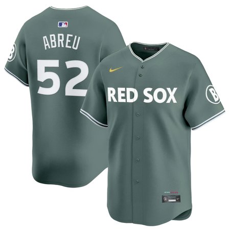 Men's Boston Red Sox #52 Wilyer Abreu Nike Green 2025 City Connect Limited Player Jersey