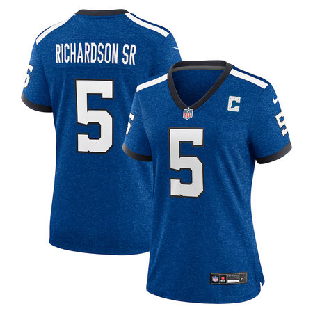 Women's Indianapolis Colts #5 Anthony Richardson Sr. Nike Royal Alternate Indiana Nights Game Jersey