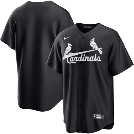 Youth St. Louis Cardinals Nike Black Lights Out Replica Jersey