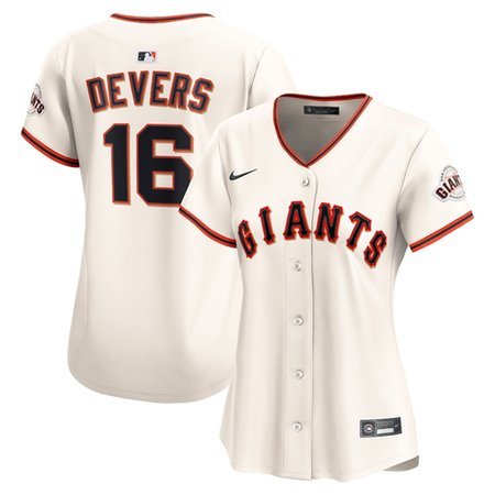 Women's San Francisco Giants #16 Rafael Devers Nike Cream Home Limited Player Jersey