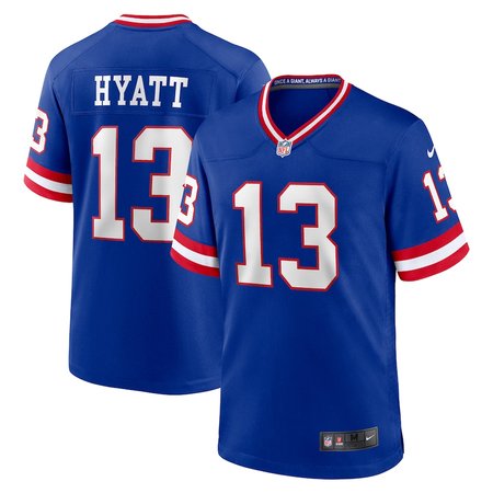 Men's New York Giants #13 Jalin Hyatt Nike Royal Alternate Game Jersey