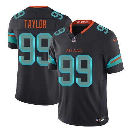 Youth Miami Dolphins #99 Jason Taylor Black Rivalries Collection F.U.S.E. Vapor Limited Stitched Jersey