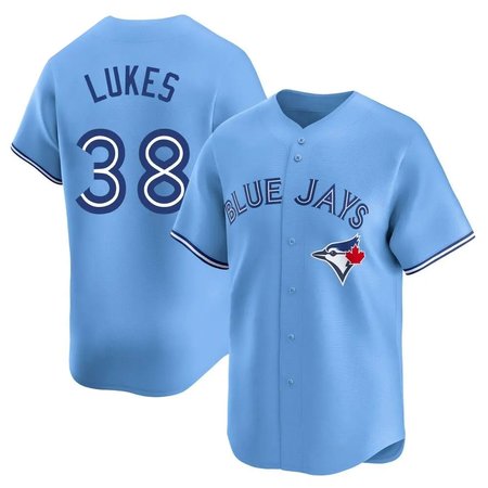 Men's Toronto Blue Jays #38 Nathan Lukes Nike Blue Home Replica Jersey