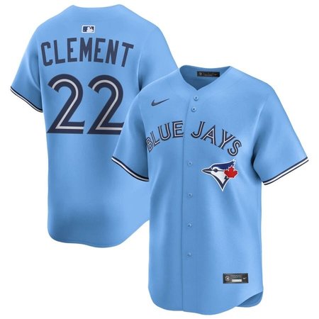 Men's Toronto Blue Jays #22 Ernie Clement Nike Blue Home Replica Jersey