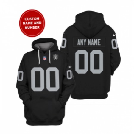 Men's Las Vegas Raiders Active Player Custom 2021 Black Pullover Hoodie