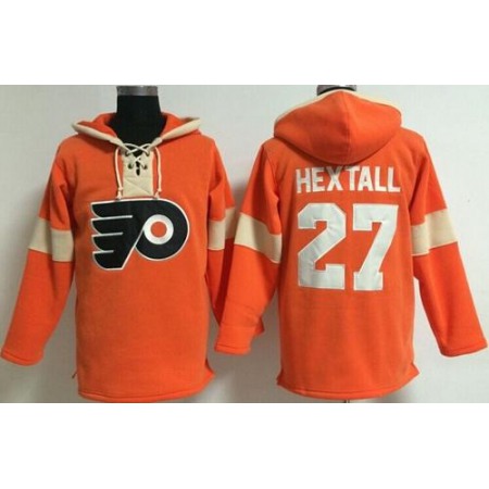 Philadelphia Flyers #27 Ron Hextall Orange Pullover NHL Hoodie