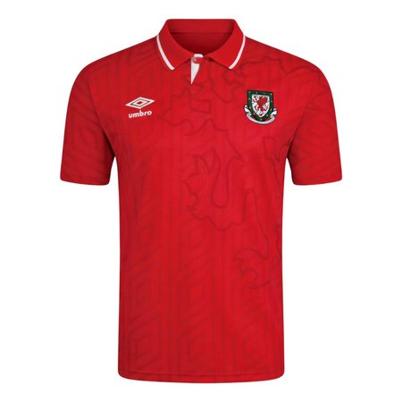 Men's Wales Home Retro Soccer Jersey 1992/94