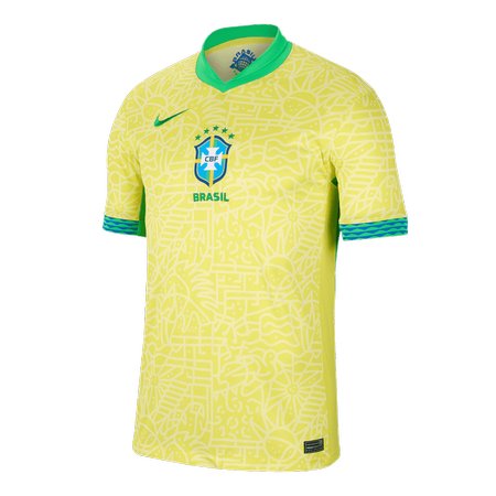 Men's Brazil Home Replica Soccer Jersey 2024
