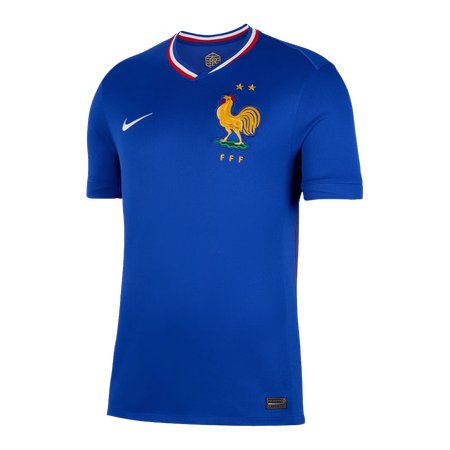 Men's France Home Replica Soccer Jersey EURO 2024