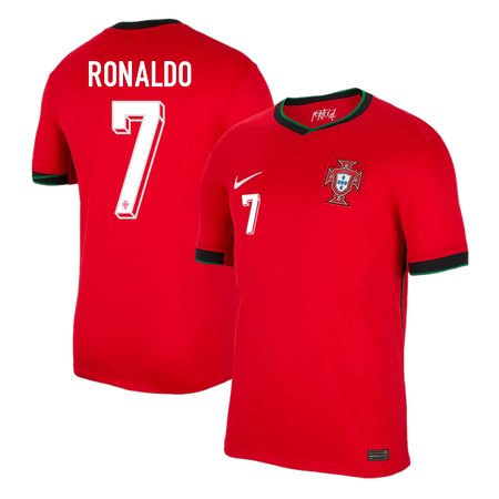 Men's RONALDO #7 Portugal Home Replica Soccer Jersey EURO 2024