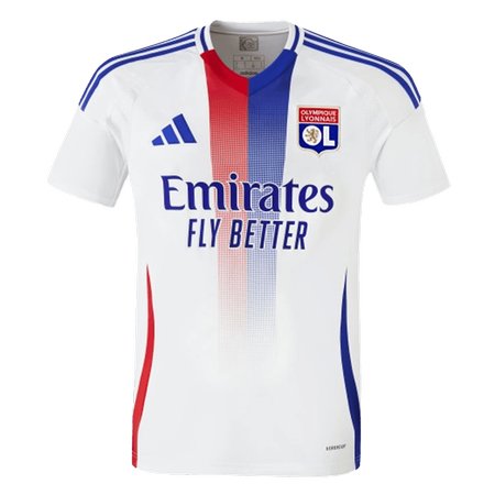 Men's Olympique Lyonnais Home Replica Soccer Jersey 2024/25