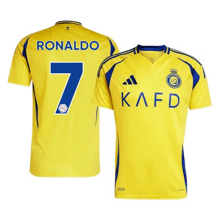 Men's RONALDO #7 Al Nassr Home Replica Soccer Jersey 2024/25