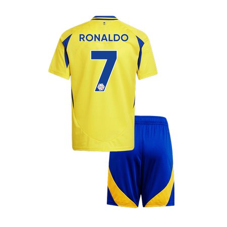 Kid's RONALDO #7 Al Nassr Home Soccer Jersey Kit 2024/25