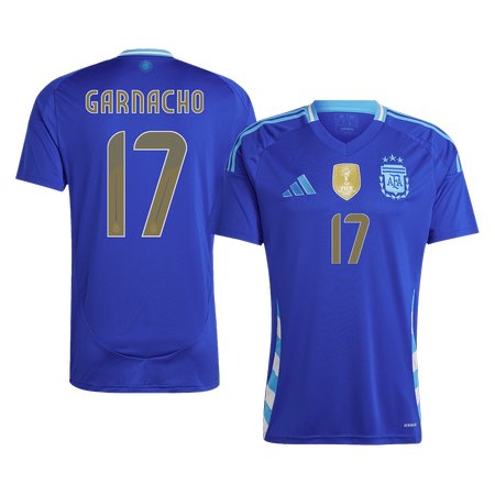 Men's GARNACHO #17 Argentina Away Replica Soccer Jersey 2024