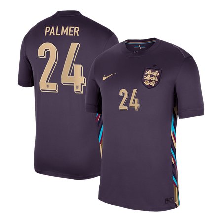 Men's PALMER #24 England Away Replica Soccer Jersey EURO 2024