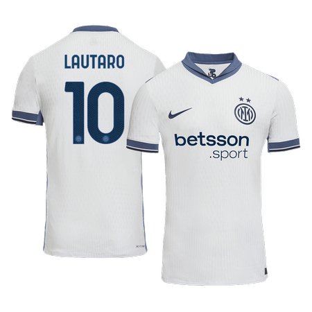 Men's LAUTARO #10 Inter Milan Away Authentic Soccer Jersey 2024/25