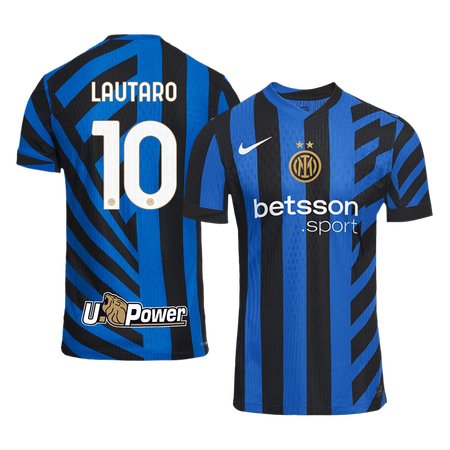 Men's LAUTARO #10 Inter Milan Home Replica Soccer Jersey 2024/25