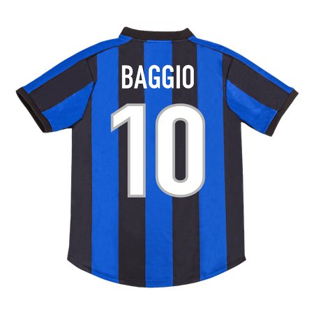 Men's BAGGIO #10 Inter Milan Home Retro Soccer Jersey 1999/00