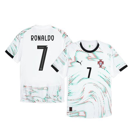 Men's RONALDO #7 Portugal Away Authentic Soccer Jersey 2025