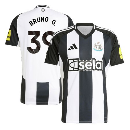 Men's BRUNO G. #39 Newcastle United Home Replica Soccer Jersey 2024/25