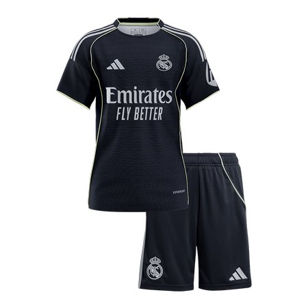 Kid's Real Madrid Away Soccer Jersey Kit 2025/26