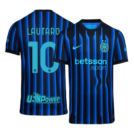 Men's LAUTARO #10 Inter Milan Home Authentic Soccer Jersey 2025/26