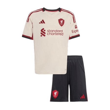 Kid's Liverpool Away Soccer Jersey Kit 2025/26