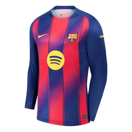 Men's Barcelona Home Long Sleeve Jersey 2025/26