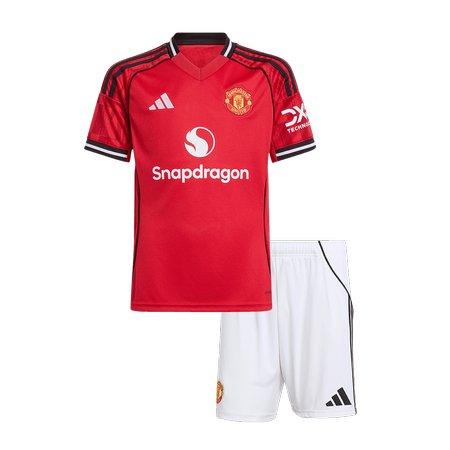 Kid's Manchester United Home Soccer Jersey Kit 2025/26