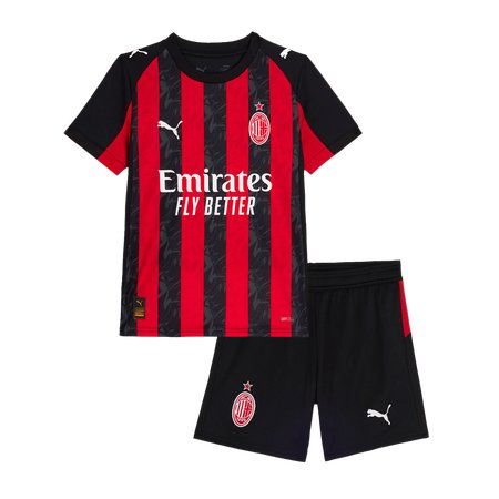 Kid's AC Milan Home Soccer Jersey Kit 2025/26