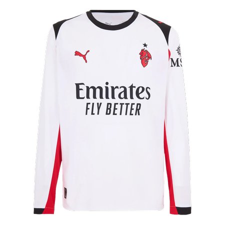 Men's AC Milan Away Long Sleeve Jersey 2025/26