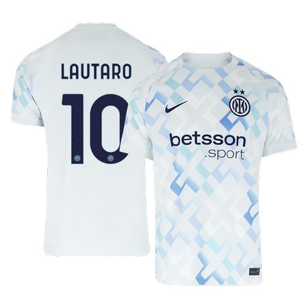 Men's LAUTARO #10 Inter Milan Away Replica Soccer Jersey 2025/26