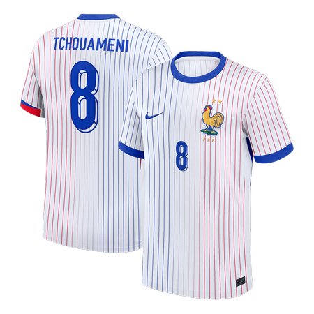 Men's TCHOUAMENI #8 France Away Replica Soccer Jersey 2024